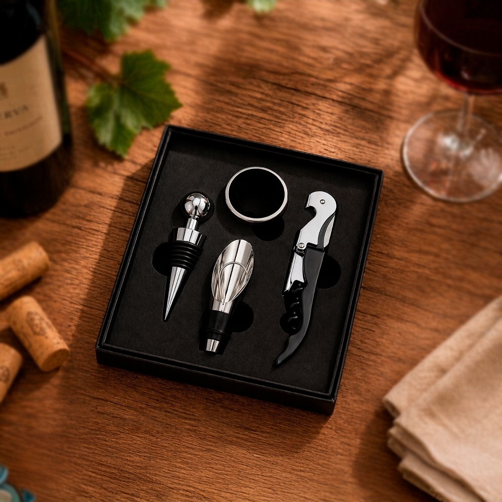 Kit Vinho 4 Peças Personalizado