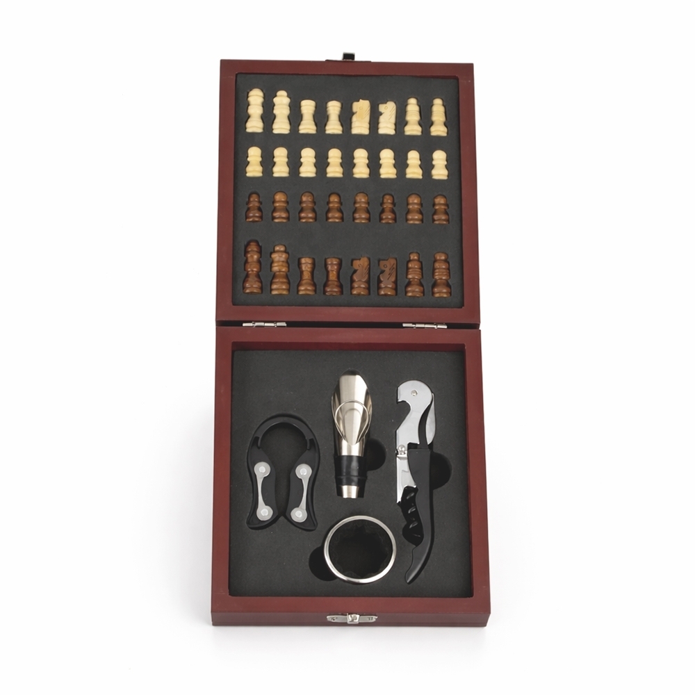 Kit Vinho Xadrez 4 Peças Personalizado-19125
