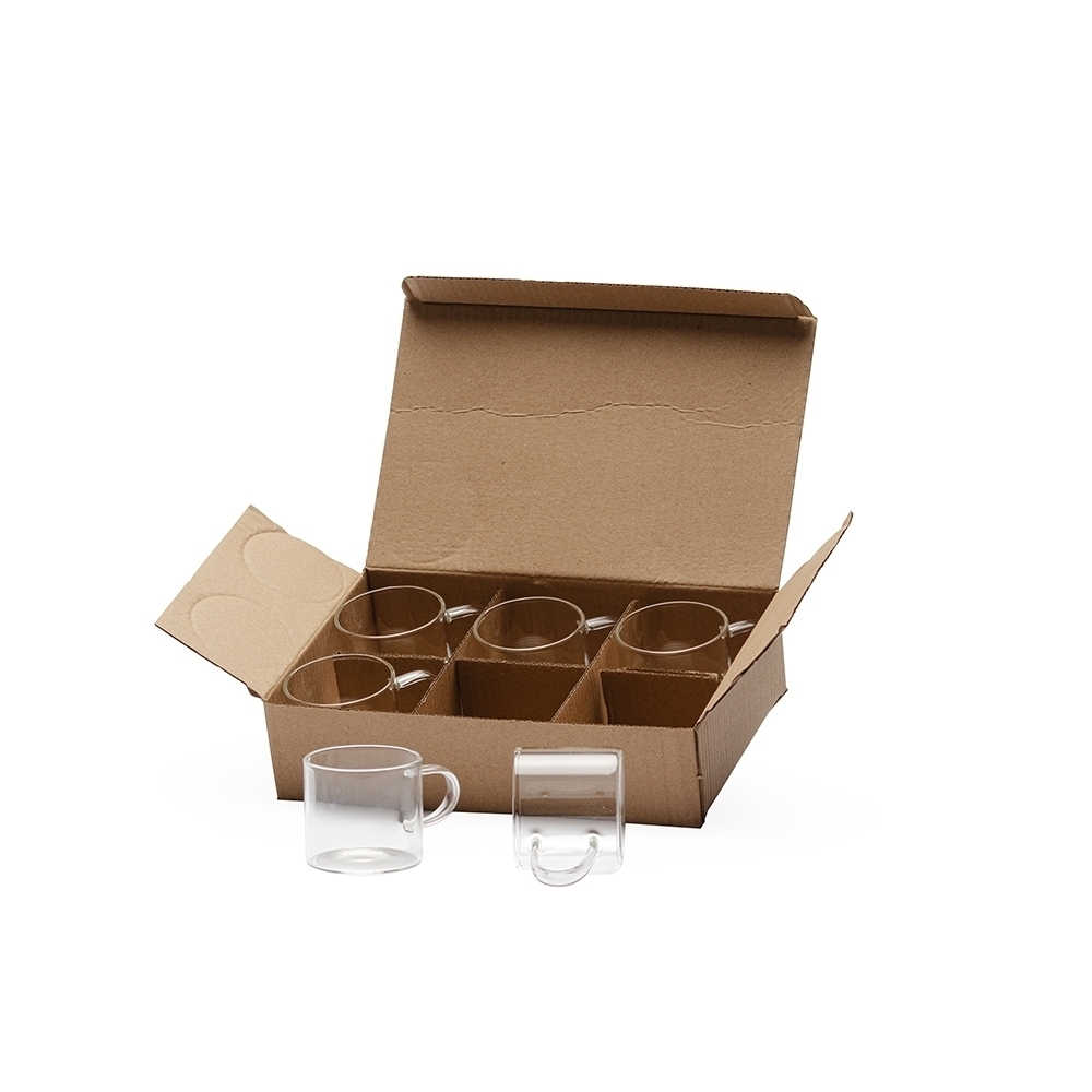 Kit Xícaras de Vidro Personalizadas