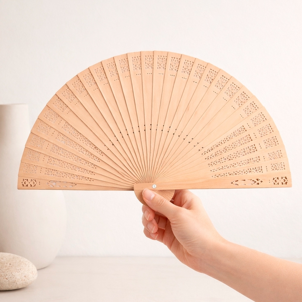 Leque Madeira Personalizado
