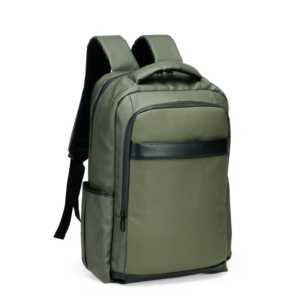 Mochila USB de Couro Sintético 21L Personalizada