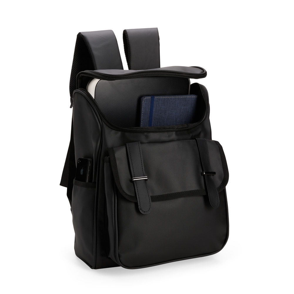 Mochila de Couro Sintético 18L