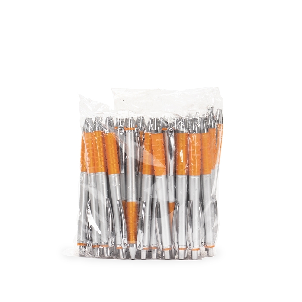 Pacote Caneta Plástica com 50pçs Personalizada-O@00713