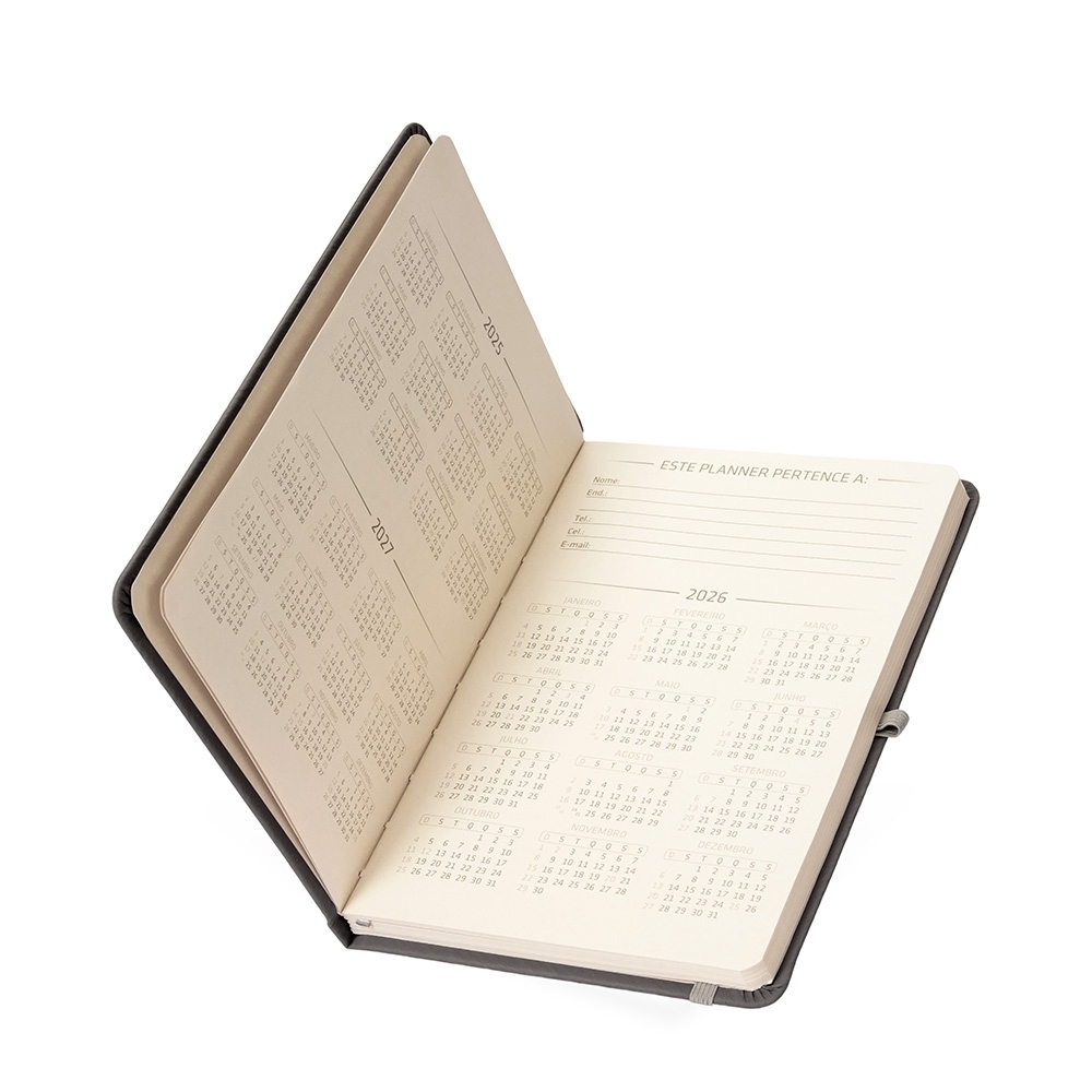 Planner Emborrachado Anual Personalizado