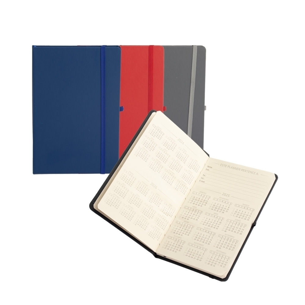 Planner Personalizado Anual com Capa Dura em Cromato 
