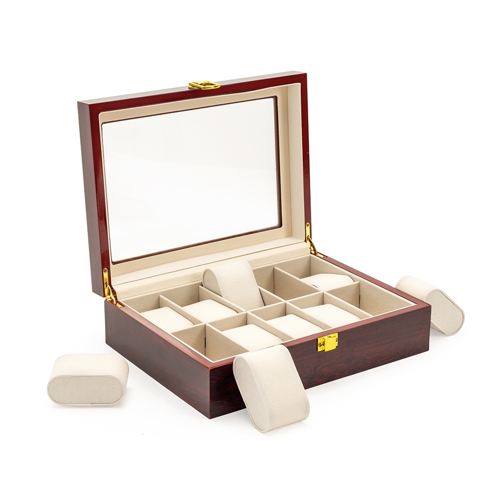 Porta-Relógios com 10 Divisórias Personalizado-P-07827