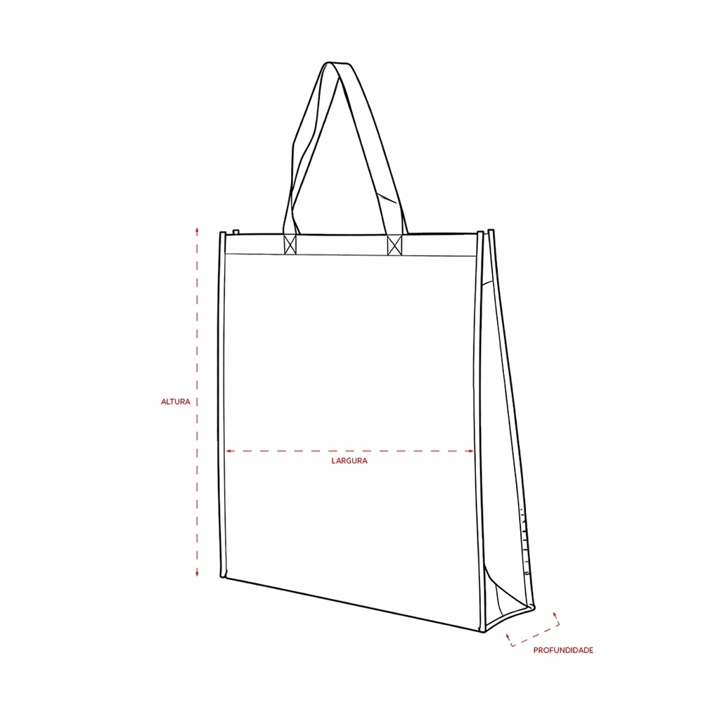 Sacola TNT Metalizado Personalizada