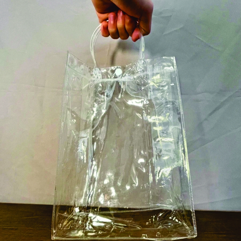 Sacola Transparente PVC com Botão