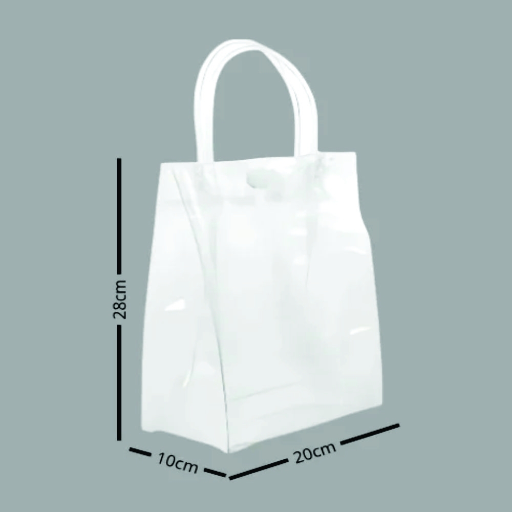 Sacola Transparente PVC com Botão