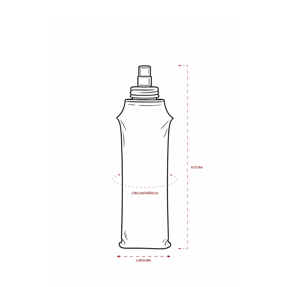 Squeeze Dobrável TPU 500ml Personalizado