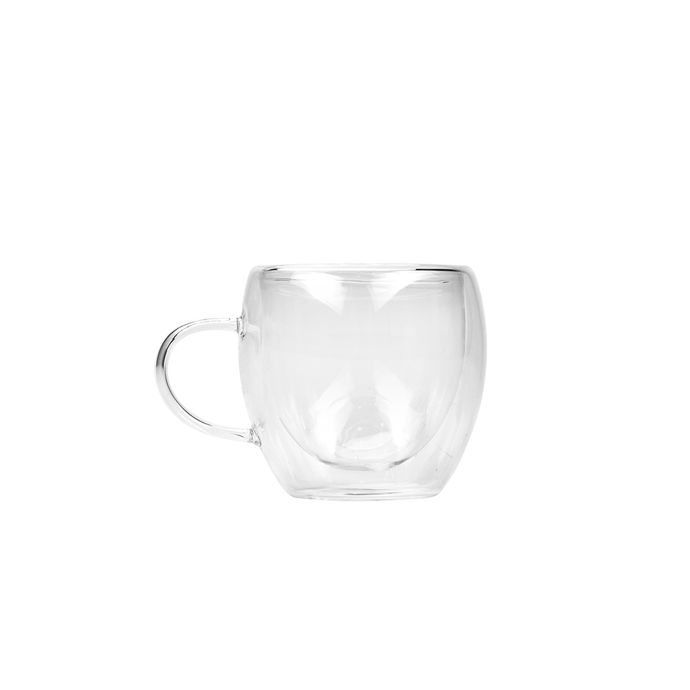 Xícara de Vidro 80ml com Parede Dupla -15236