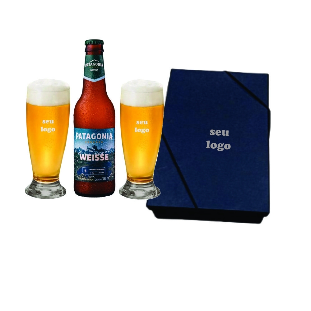 kit Cerveja e Dois Copos Personalizados-kit1535