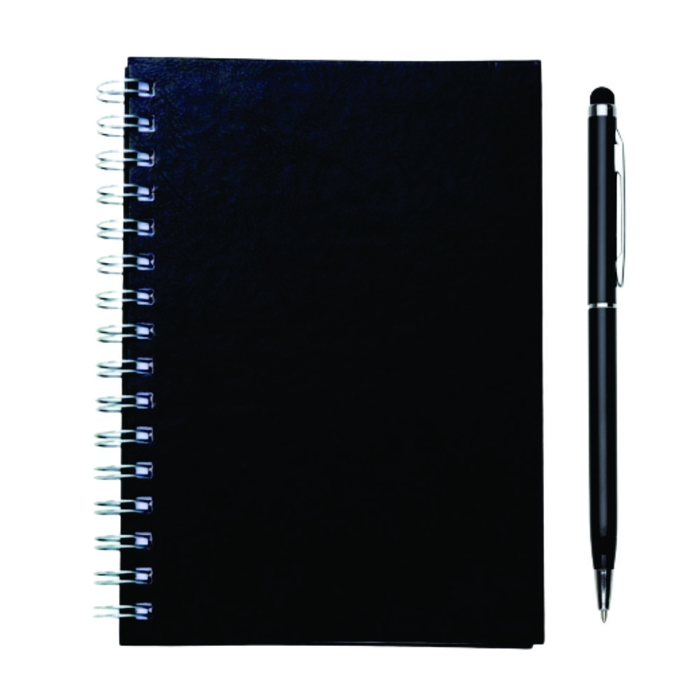 kit Caderno e Caneta de metal Personalizados-14209BKit